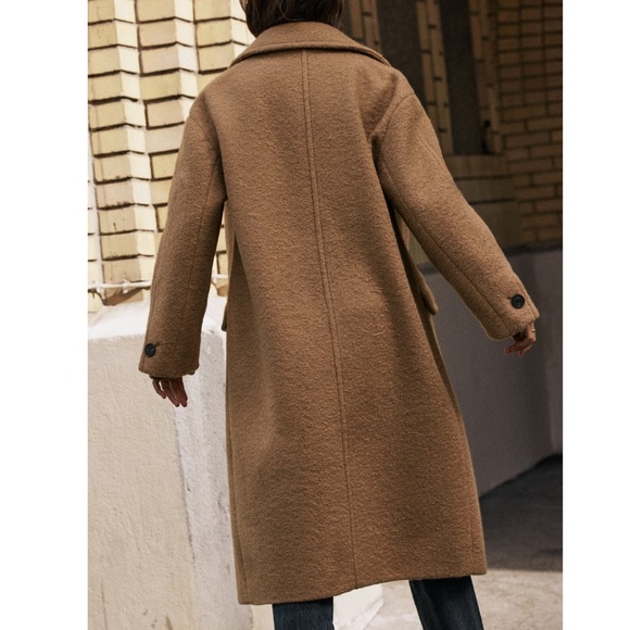 Caramel Boucle Coat - Picture 2 of 11